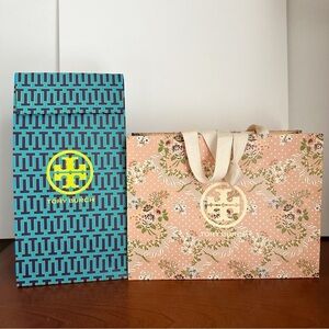 Tory Burch Shopping Gift Bags Set of 2